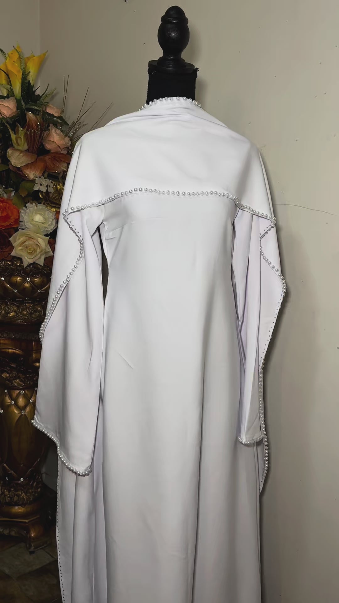 Pearl Trim Dress