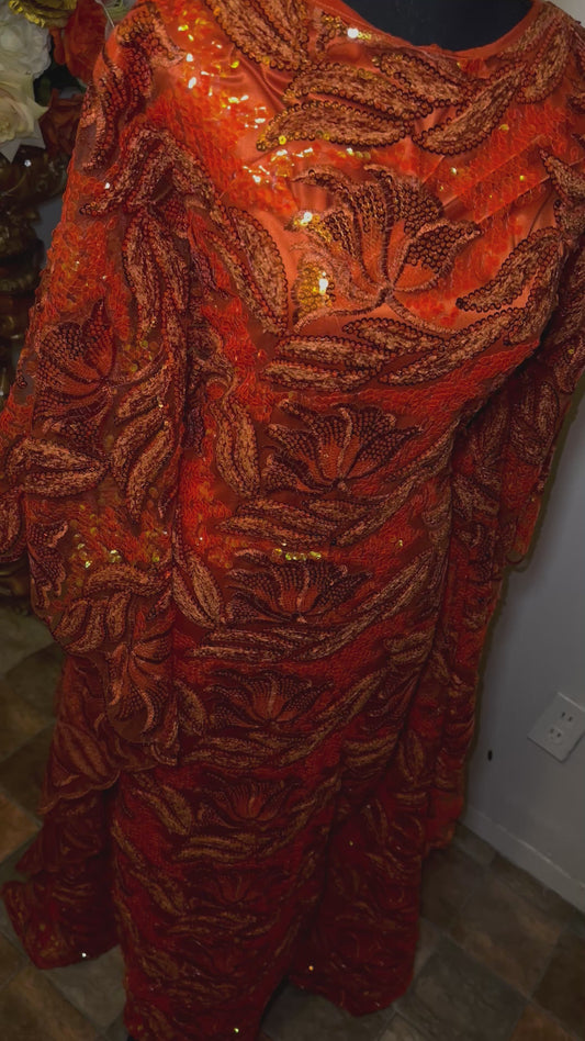 Custom Orange boubou